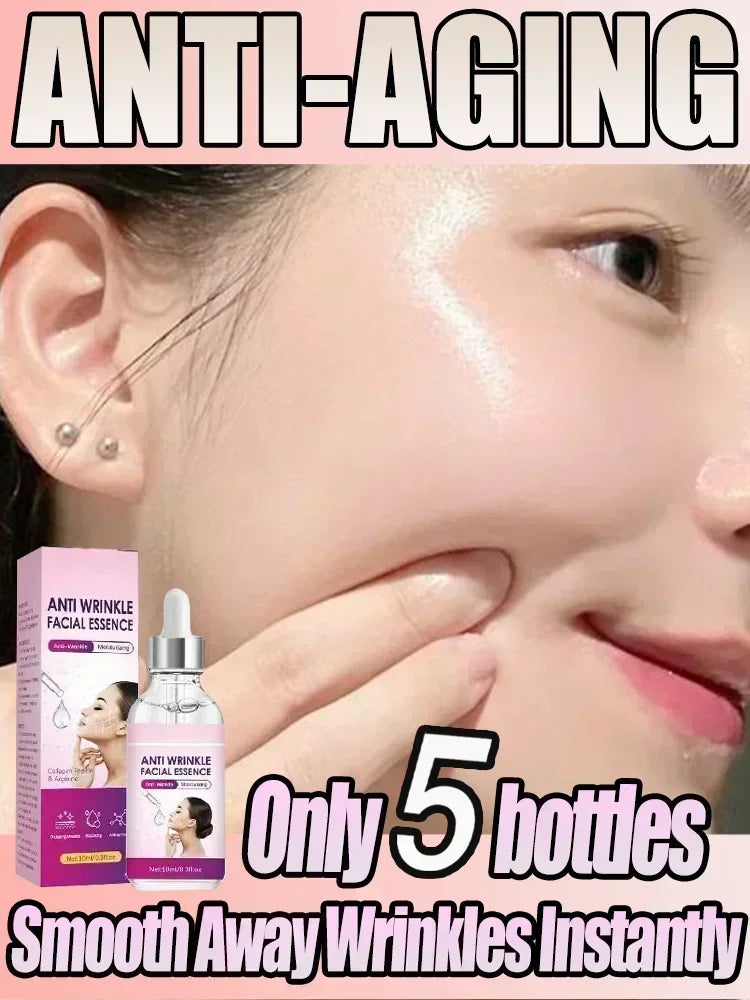 Instant Anti Wrinkle Aging Effect Remove Facial Wrinkles Fine Lines Around The Eyes Crow's Feet Neck Wrinkl Serum Facial