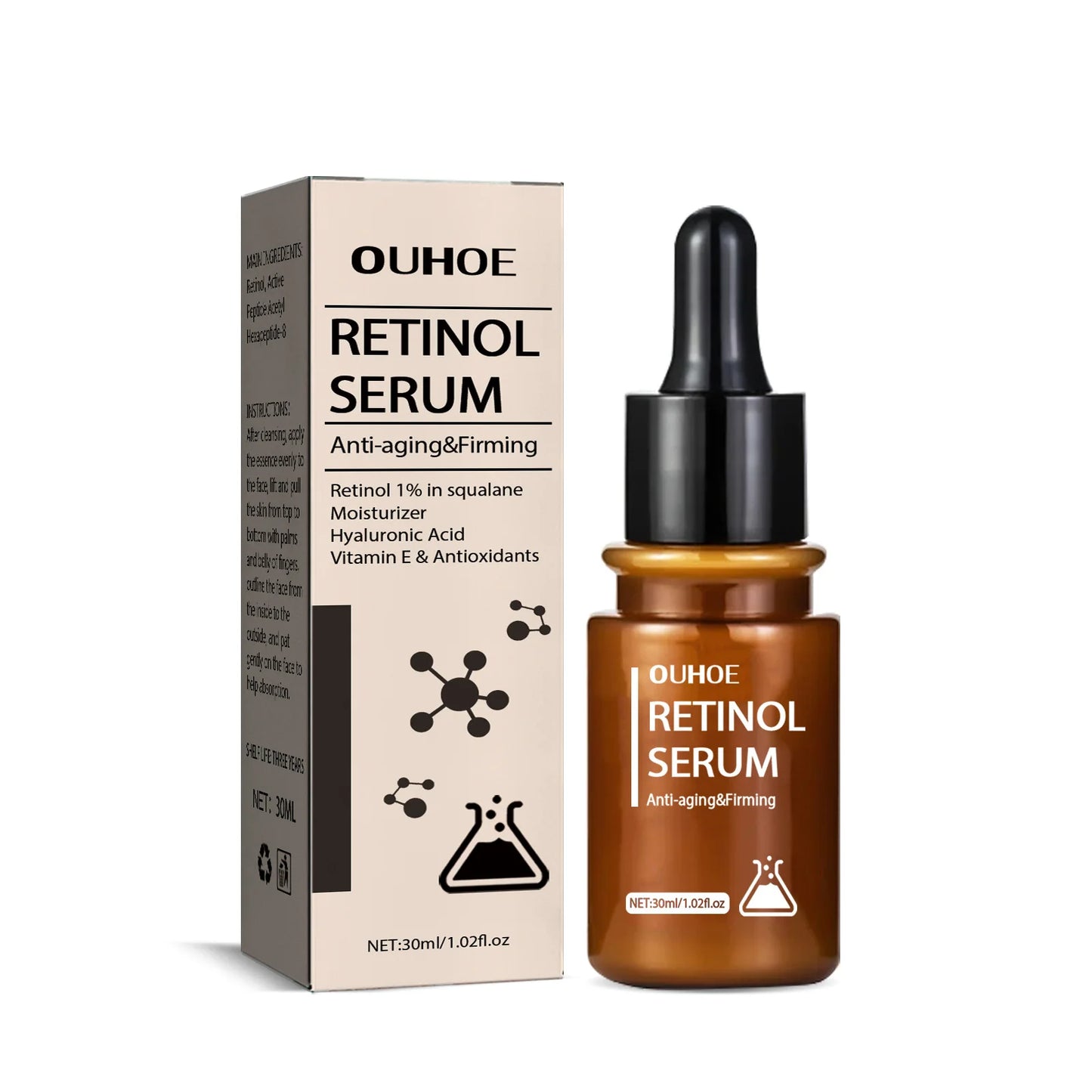 Retinol Eye Serum Dark Circle Eye Bags Remover  Brightening Skin Moisturizer Cream Eye Care