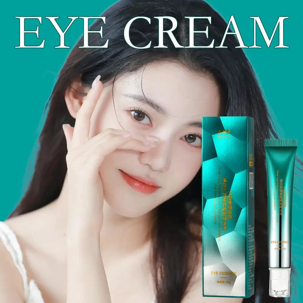 Anti Wrinkle Eye Serum 2024 Instant Anti Aging Collagen Eye Cream 20g for Firming Skin Removing Dark Circles Wrinkle Fine