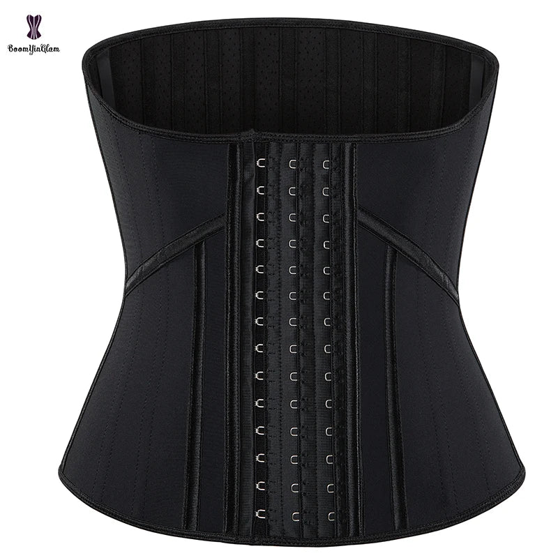 Plus Size 3 Hooks 21 Steel Boned Waist Cincher Sheath Slimming Belt Women Shapers Perforated Latex Waist Trainer Corset  762#