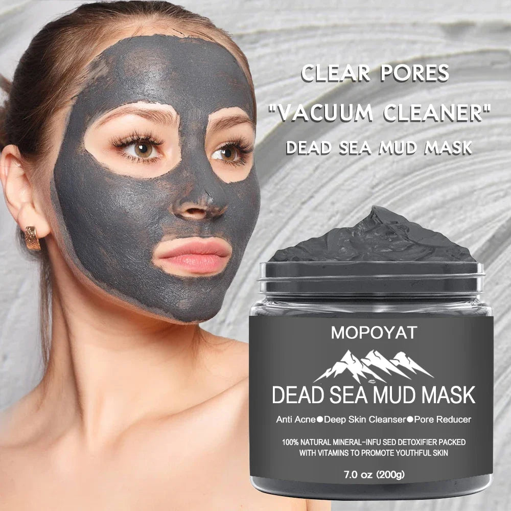 Dead Sea Mud Mask for Face Body Natural Skin Care Best Facial Cleansing Clay Blackhead Whitehead Acne Pores