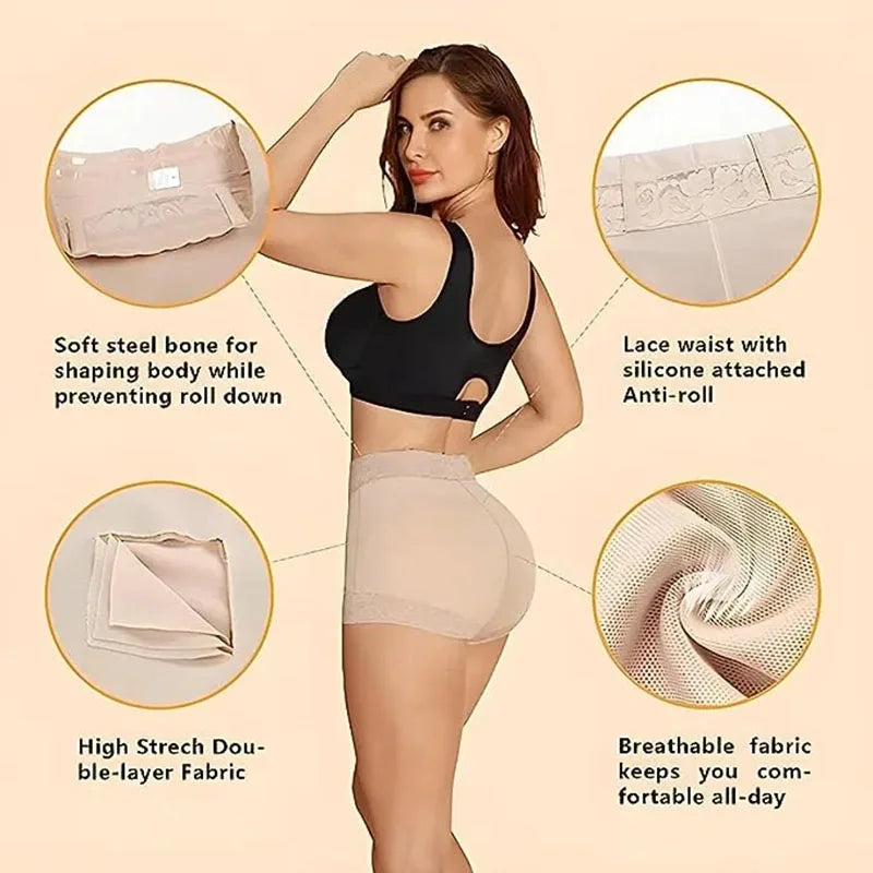 AfruliA Booty Enhancer Fajas Colombianas Girdle Tummy Control Panties Butt Lifter Body Shaper Postpartum Waist Trainer Shapewear