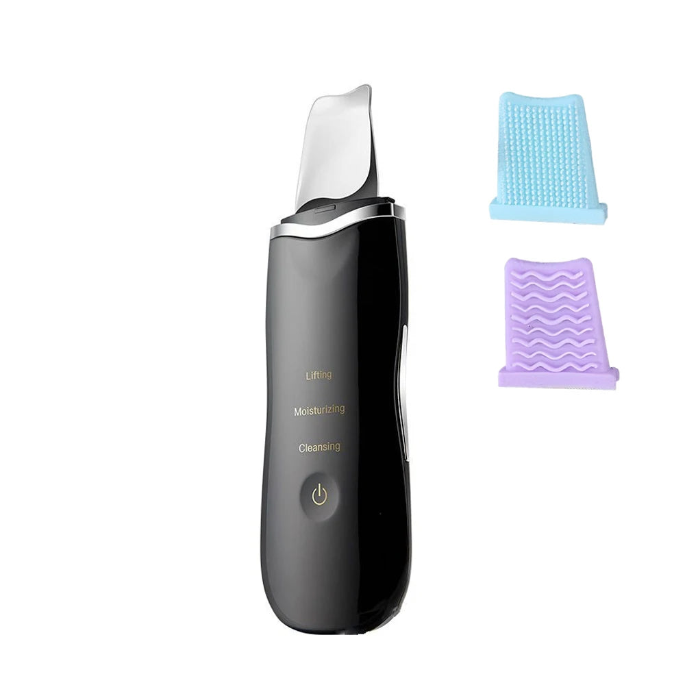 Electric Skin Scrubber Vibration Facial Spatula Blackhead Remover Massage Deep Cleaning Lift Machine Peeling Shovel Pore Cleaner