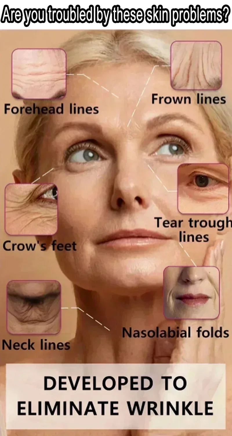 Instant Anti Wrinkle Aging Effect Remove Facial Wrinkles Fine Lines Around The Eyes Crow's Feet Neck Wrinkl Serum Facial