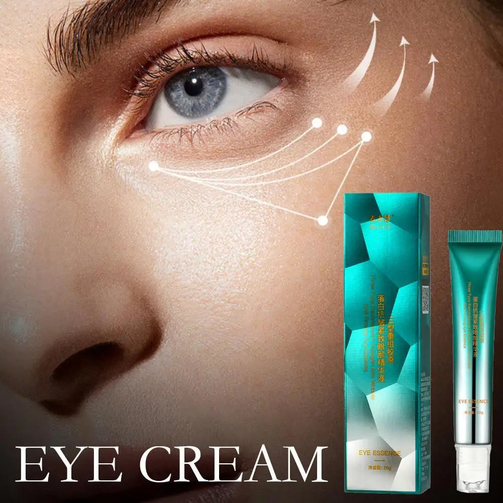 Anti Wrinkle Eye Serum 2024 Instant Anti Aging Collagen Eye Cream 20g for Firming Skin Removing Dark Circles Wrinkle Fine